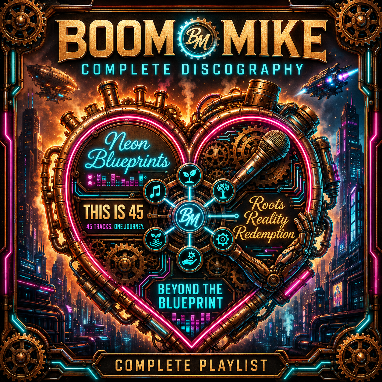 Boom Mike — complete discography artwork